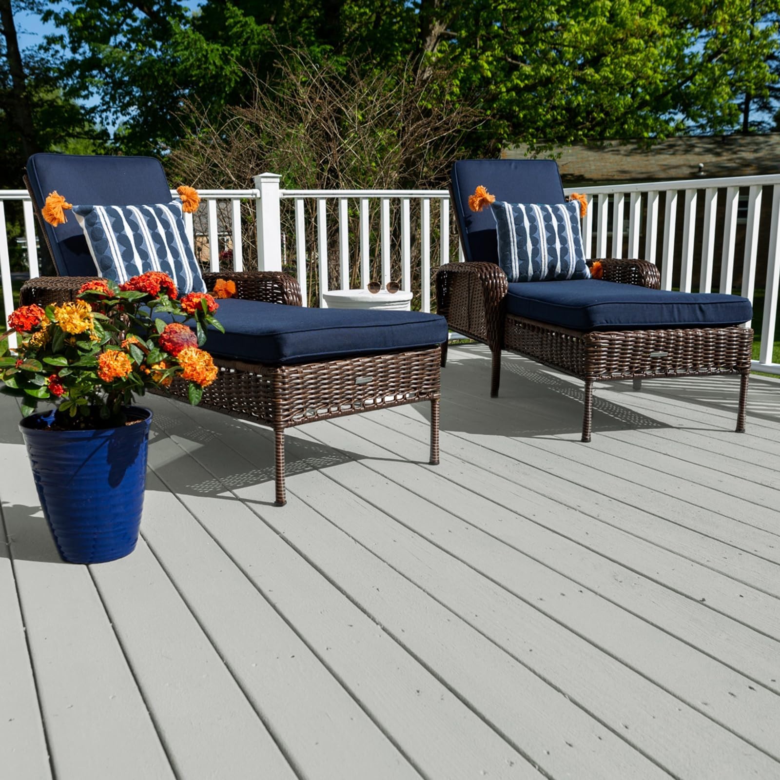 Textured Solid Coating Resurfacer for Wood, Composite & Concrete - Cape Cod Gray