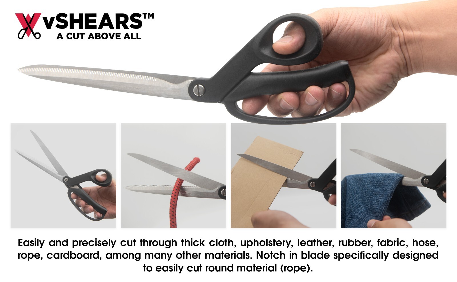Vampire Tools VT-3348 vSHEARS 11 3/8" Kitchen Shears Heavy Duty Kitchen Scissors