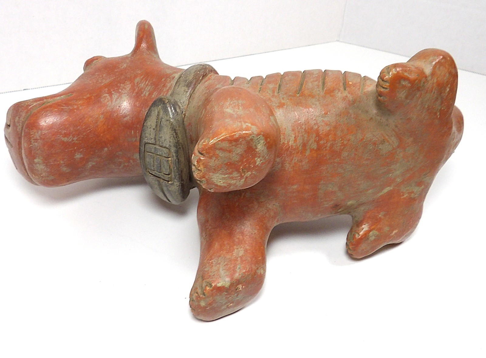 VINTAGE COLIMA PERU REDWARE POTTERY DOG