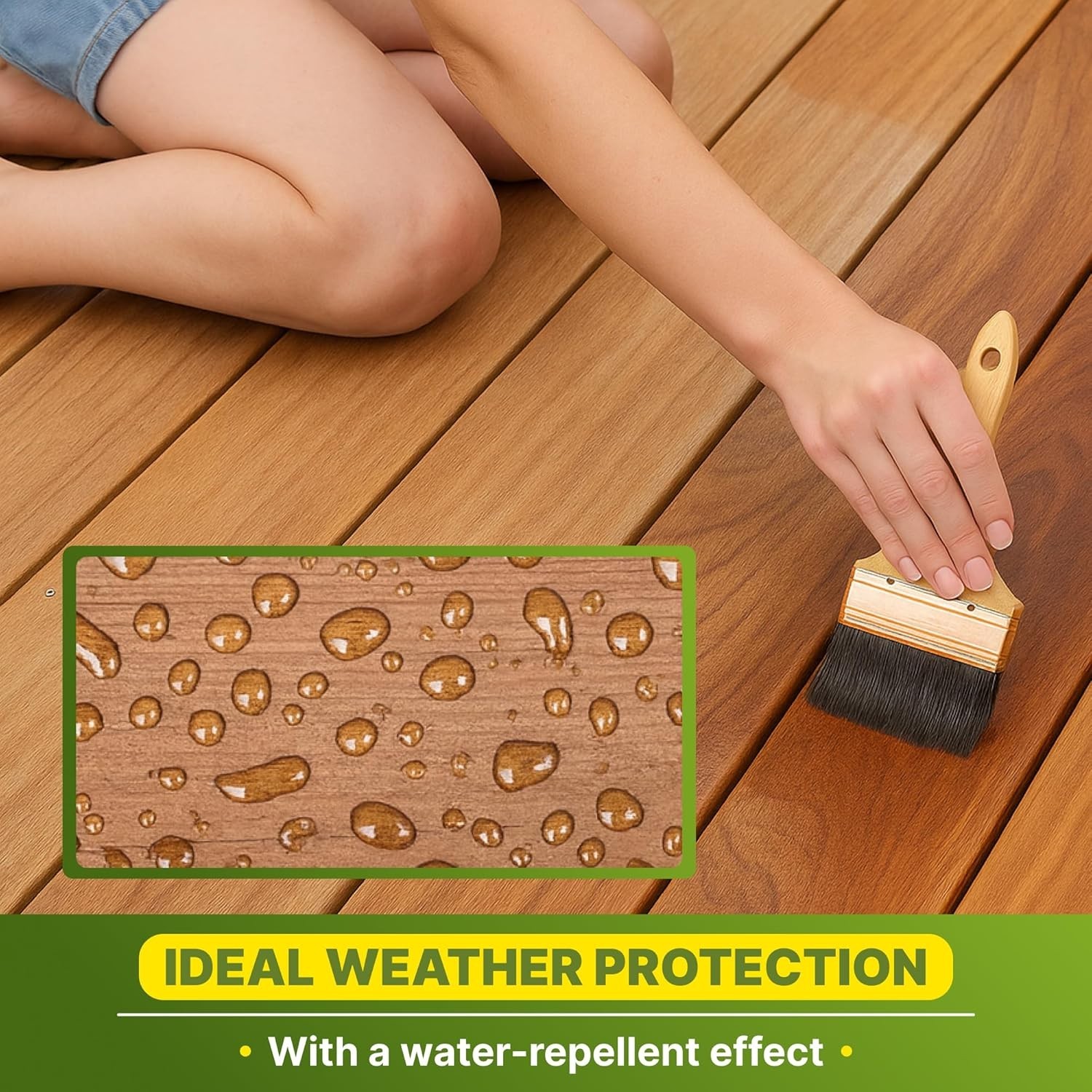 Teak Oil for Outdoor Furniture - 16.9 Oz Waterproof Wood Protector