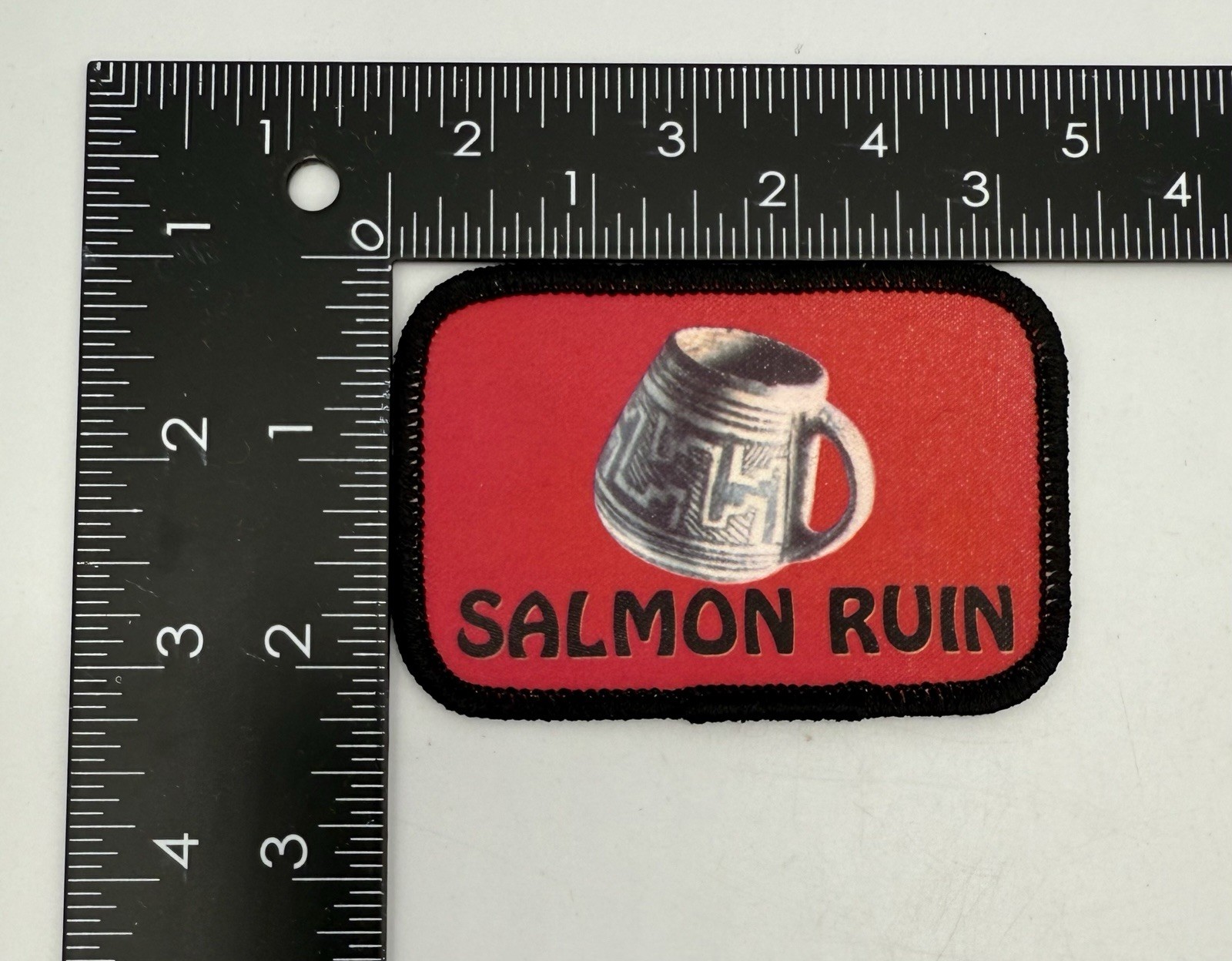 “Salmon Ruin” Alaskan Command Morale Humor Embroidered Cloth Patch NWOT