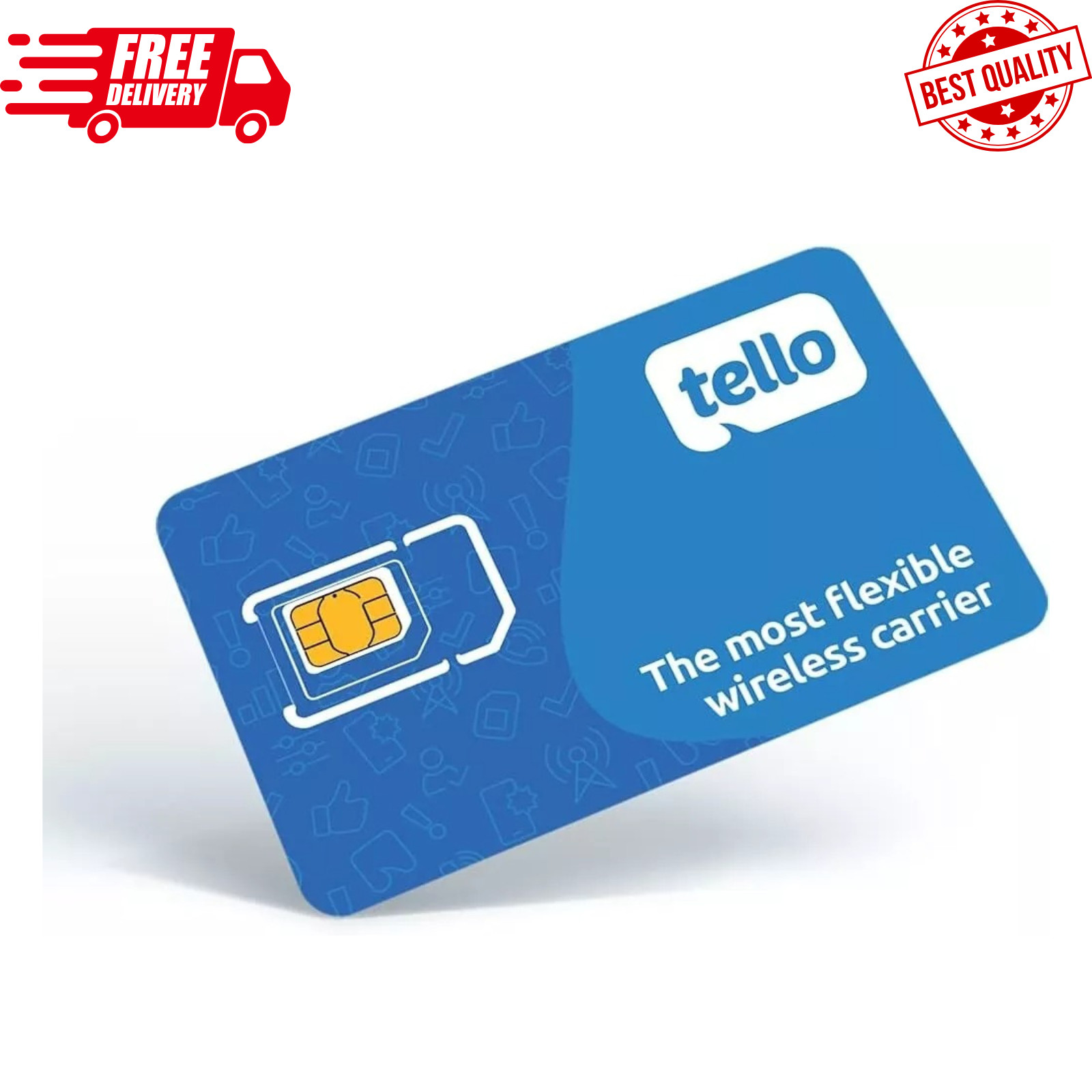 Tello Mobile - Bring Your Own Phone - 3 in 1 GSM SIM Card Kit *NEW*