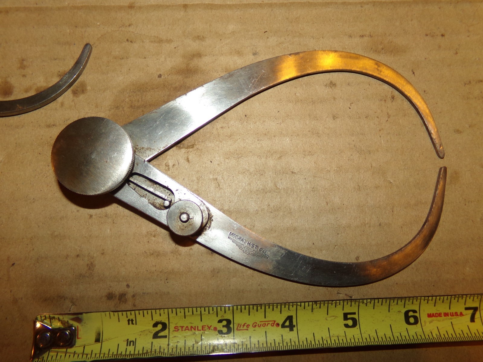 VINTAGE McGRATH ST. PAUL 6" Outside Caliper
