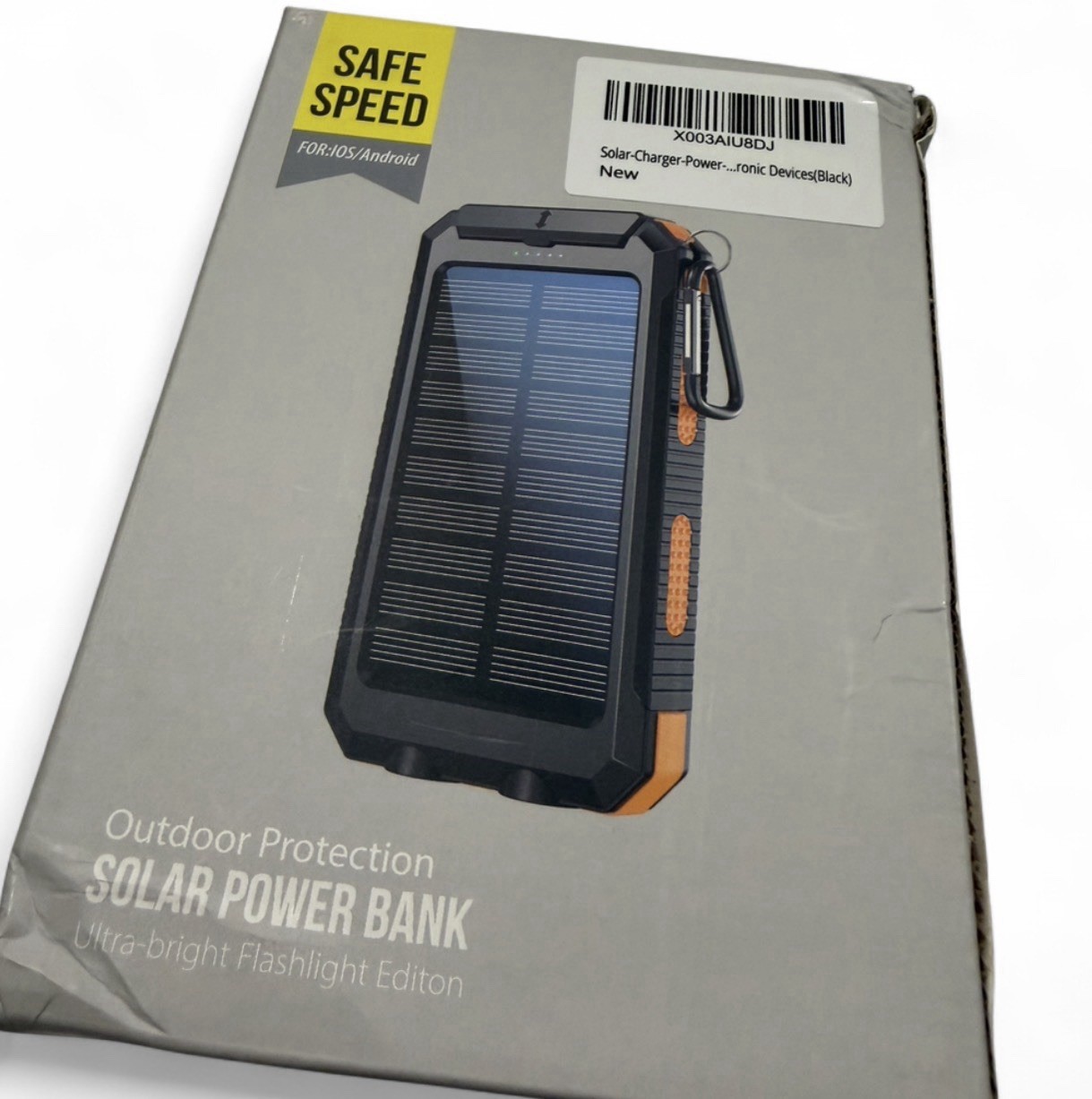 Safe Speed Solar Power Bank 5W USB Drop Resistant