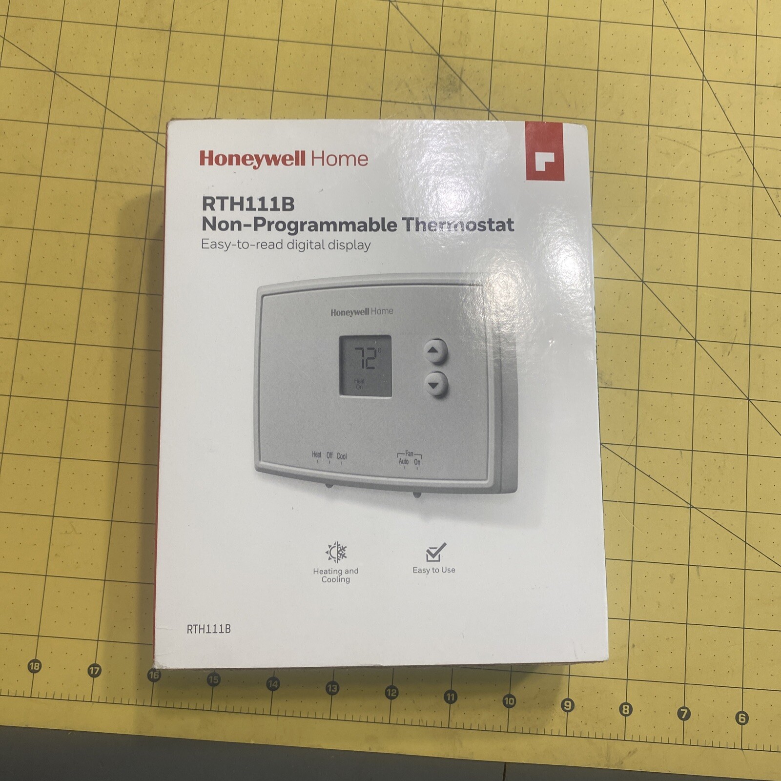 HONEYWELL HOME RTH111B HORIZONTAL NON-PROGRAMMABLE THERMOSTAT