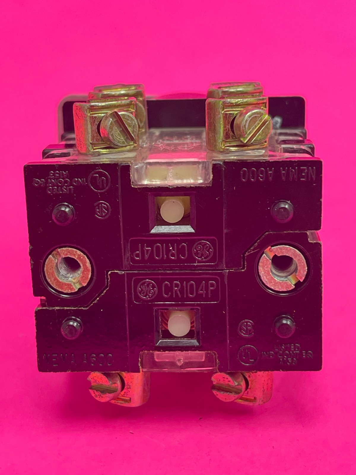 Ge CR104P 2-Position Selector Switch Knob Black, 2NO/2NC
