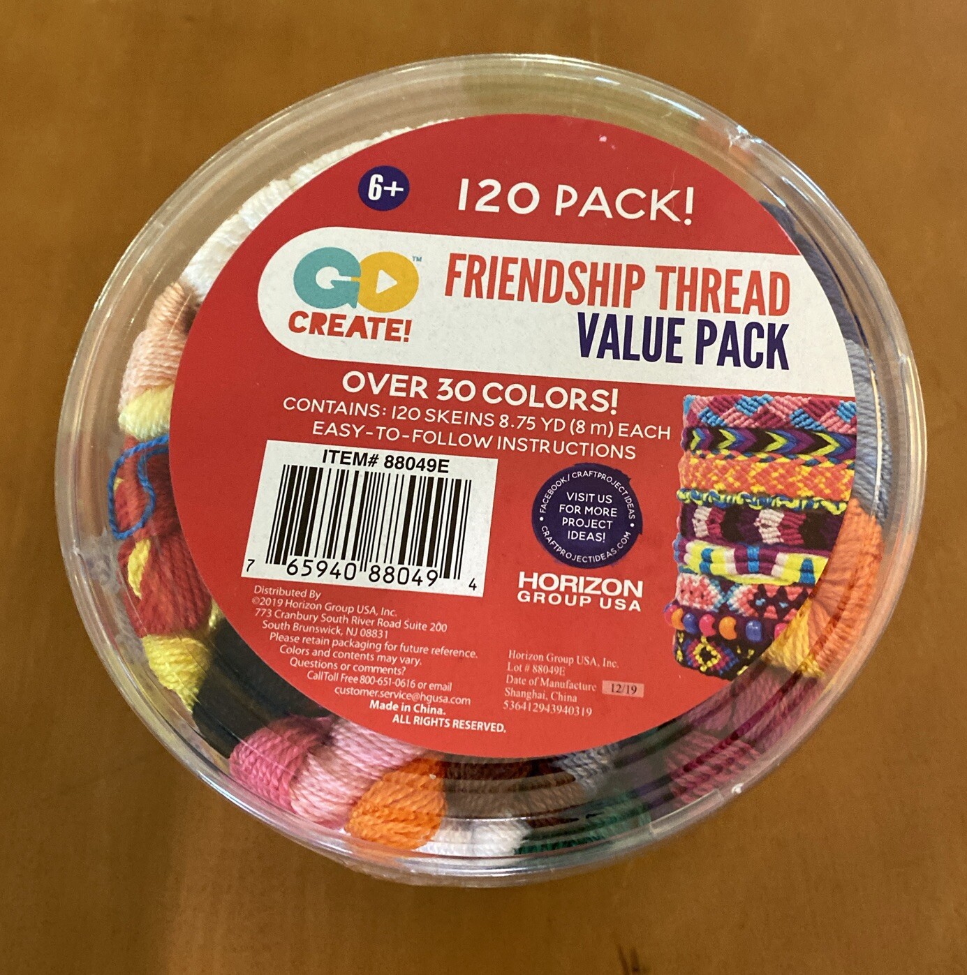 Friendship Thread GO Create! 120 Pack Over 30 Colors Bracelet Necklace