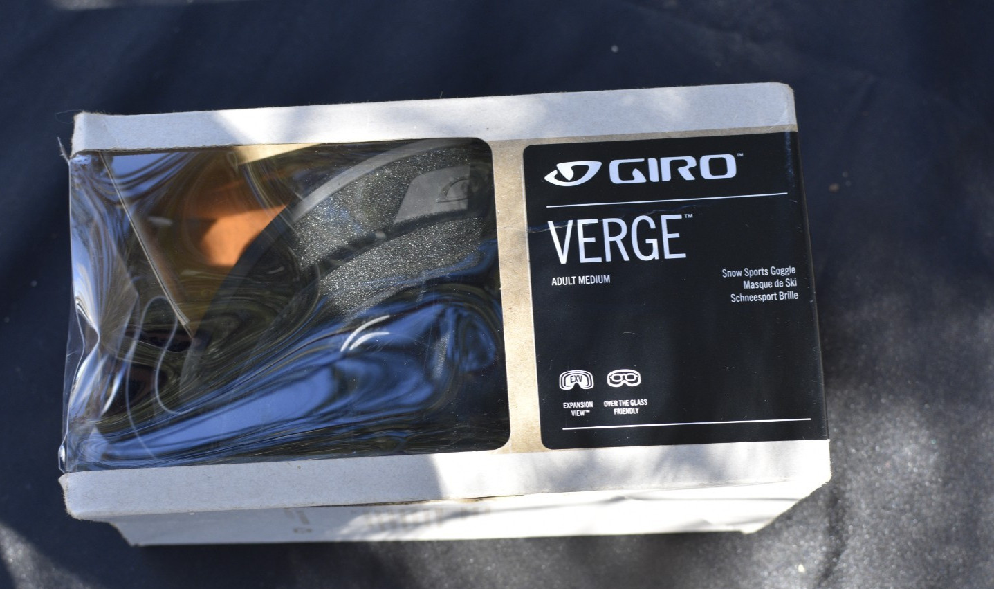 NOB Giro Verge Adult Zoom Snow Sports Goggles Zoom Black New Open Box