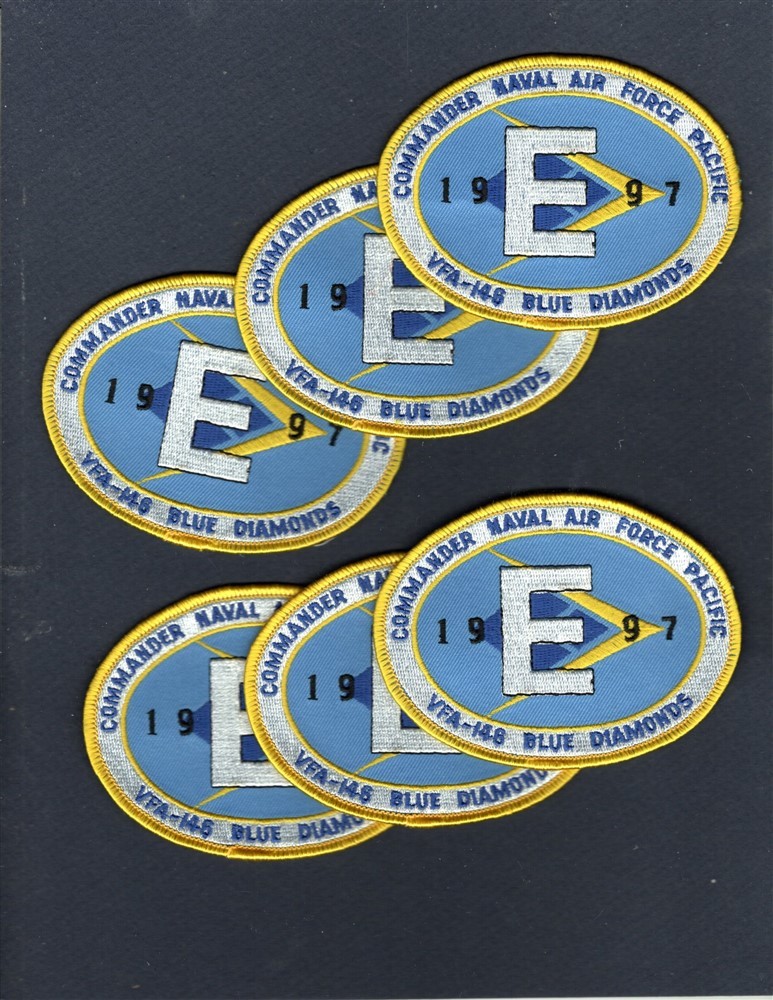 Dealer Lot VFA-146 BLUE DIAMONDS Battle E 1997 US NAVY Squadron Patch Set of 6