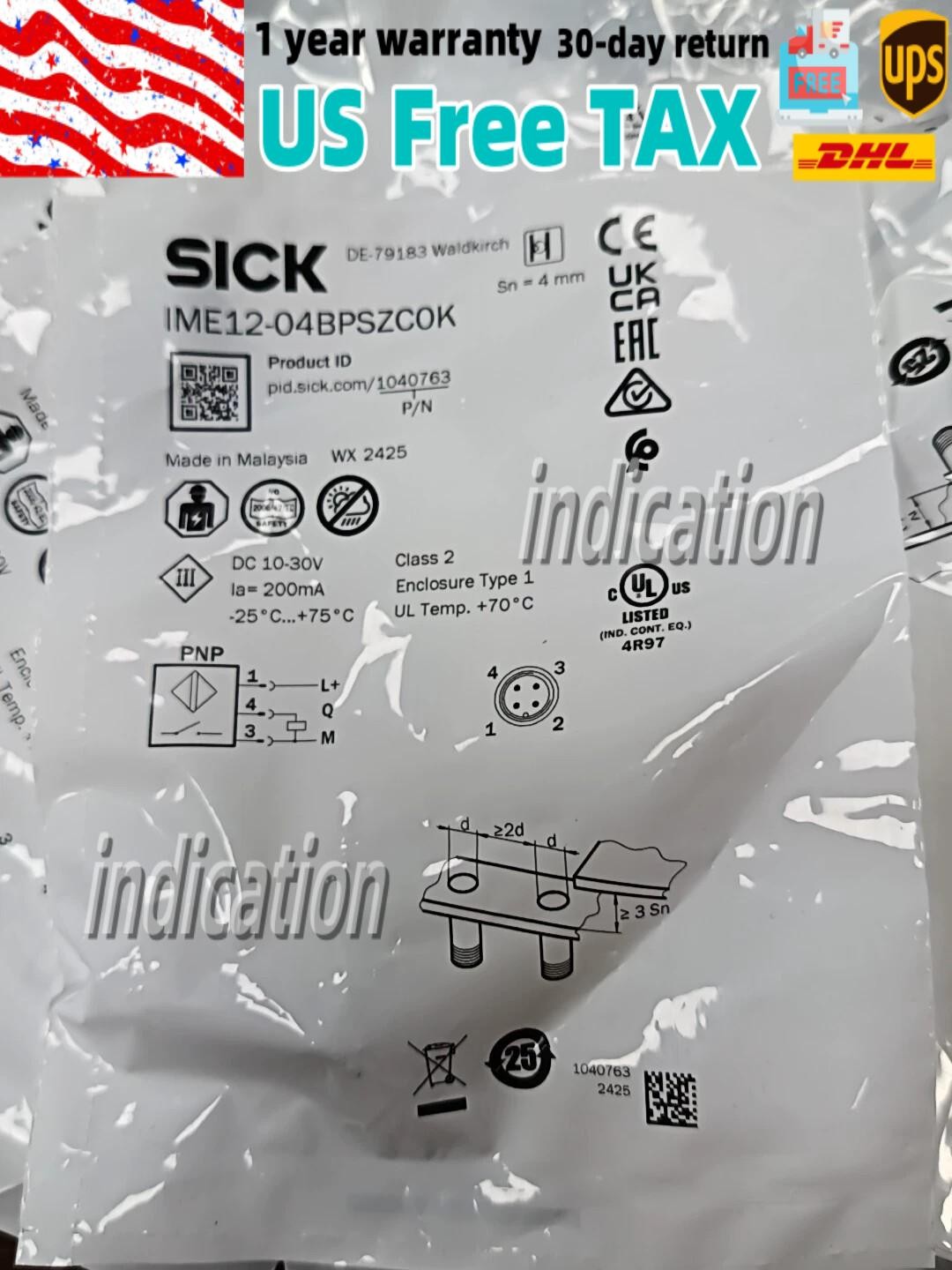 1pc SICK IME12-04BPOZC0K 1040767 New Proximity Sensor