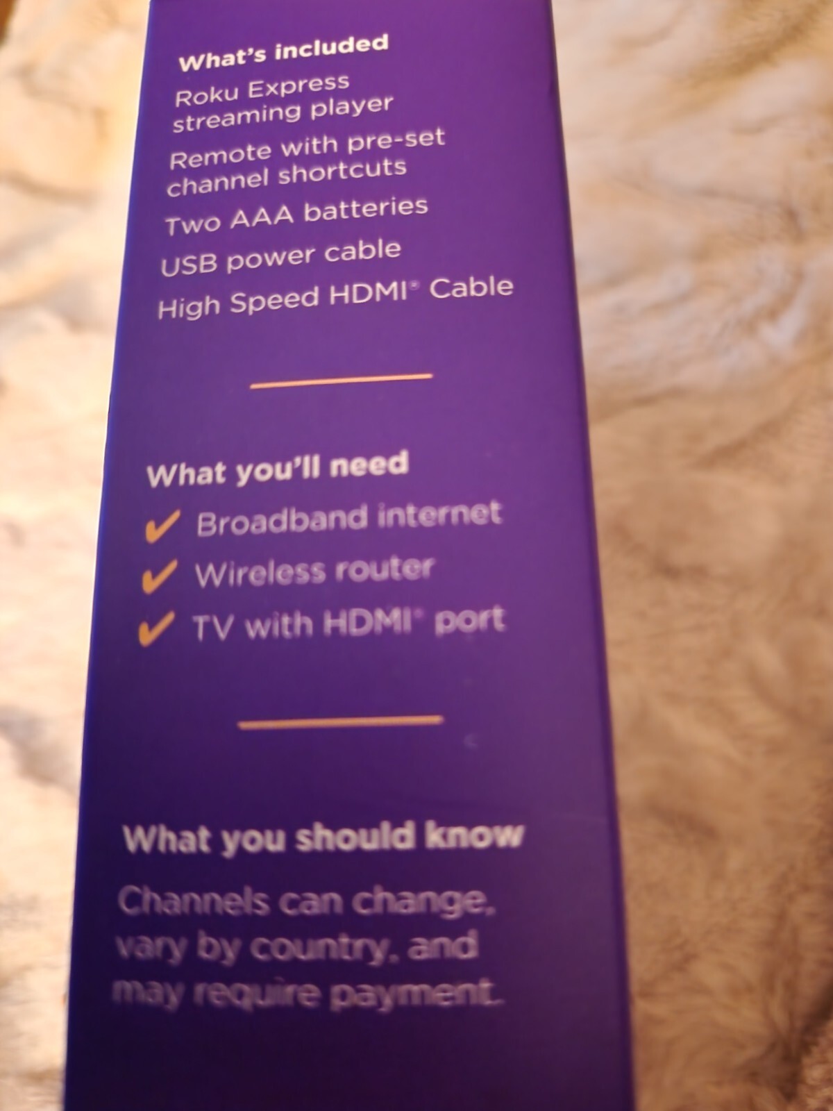 Roku Express HD Streaming Made EasyCable Remote Black (3960R) NIB