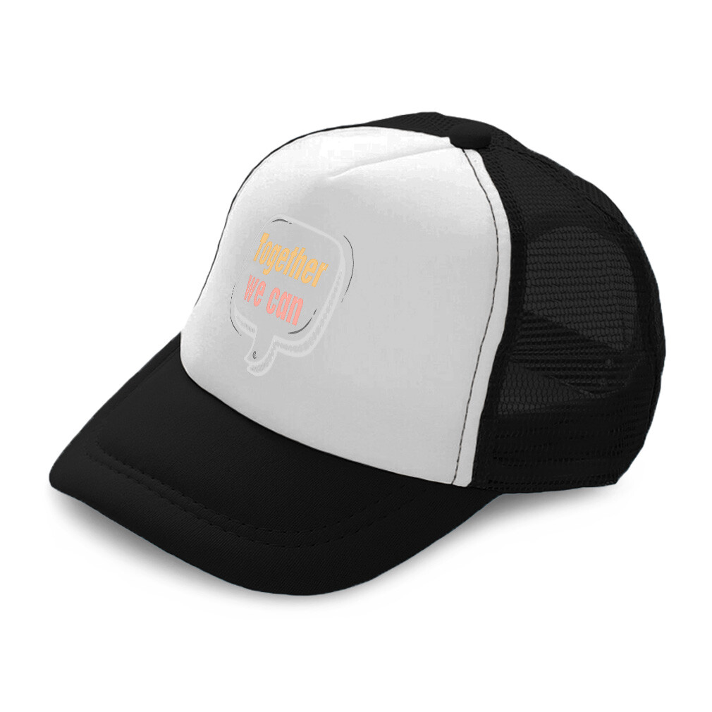 Kids Trucker Hat Together We Can Polyester Boys Caps & Girls Caps Adjustable
