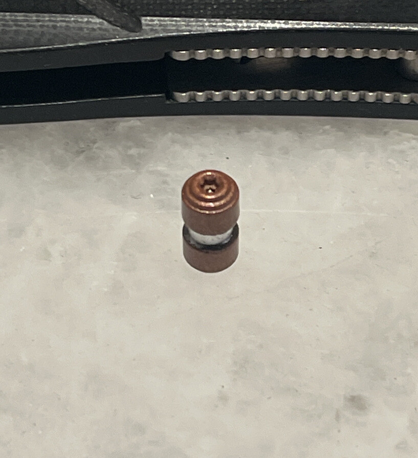 Flat Copper Thumb Stud For Benchmade Osborne 940 Griptilian Bugout Freek Knife