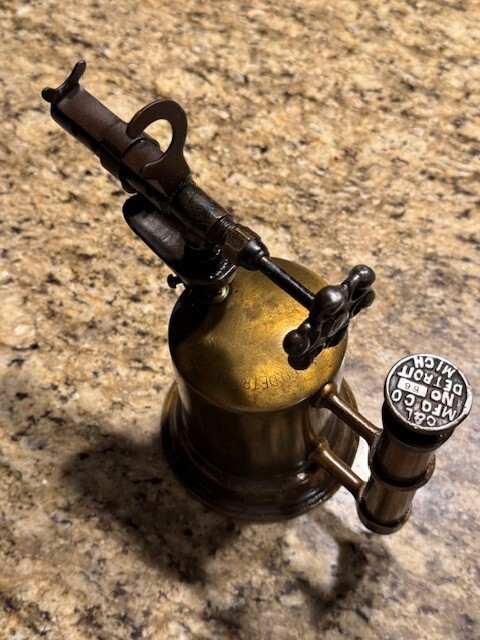 RARE Antique Clayton & Lambert No. 56 Brass Blow Torch