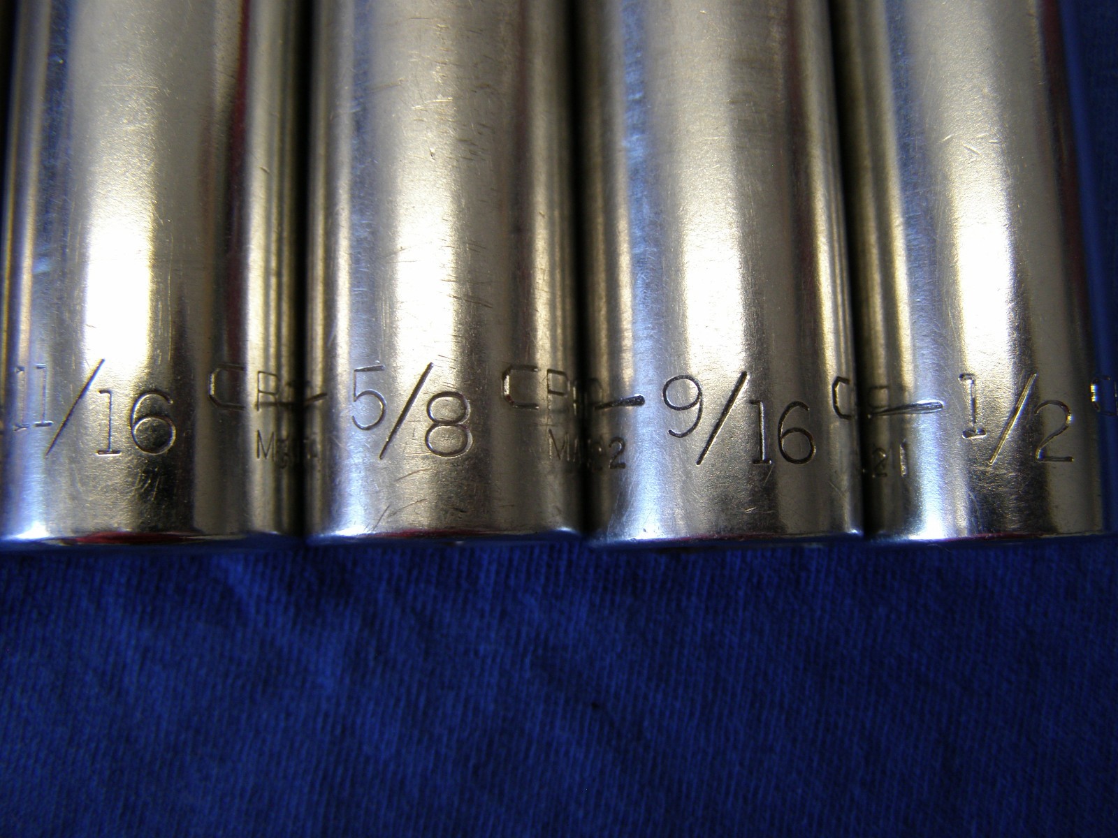 Craftsman 1/2" Drive SAE 12 Piece DEEP Socket Set USA Made