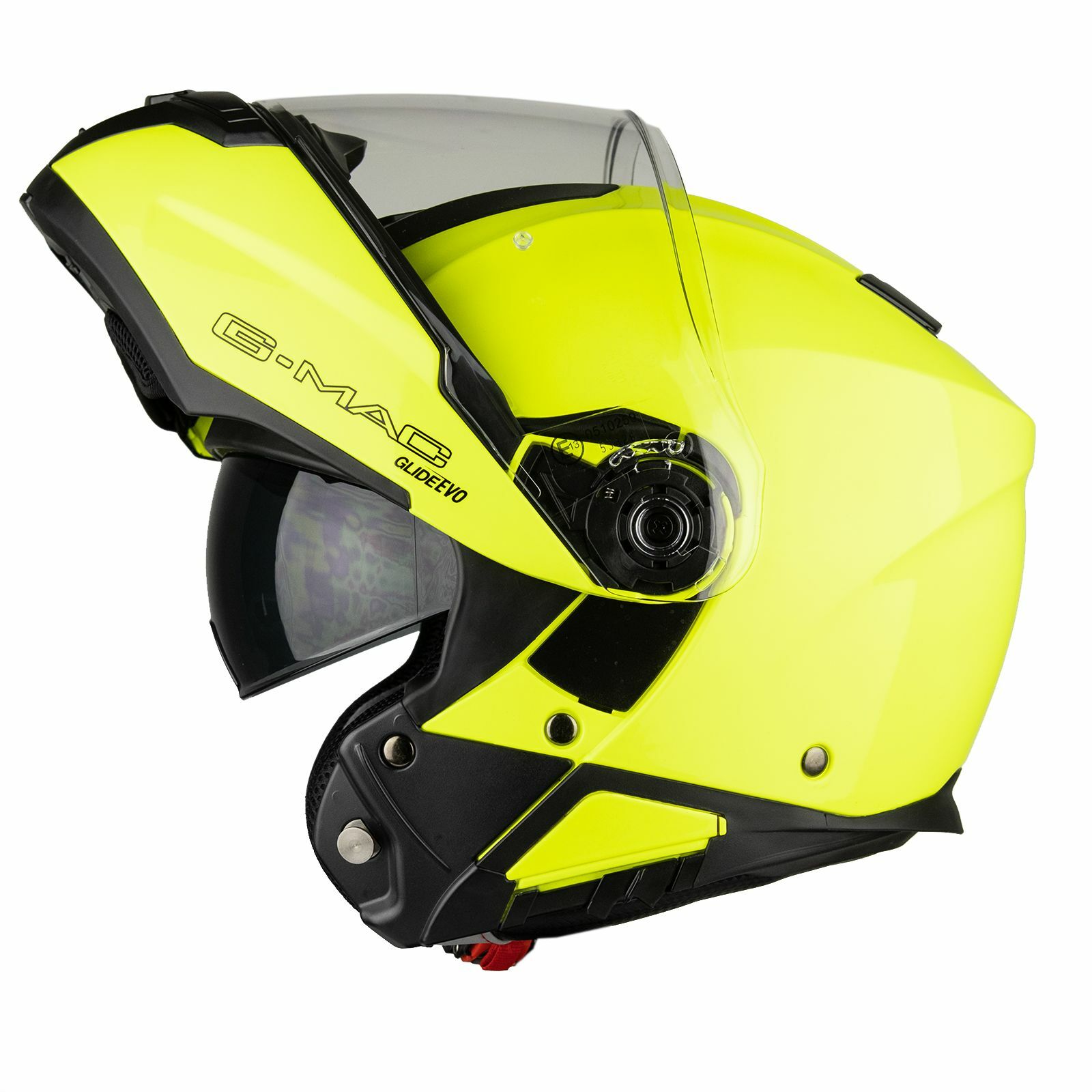 G-Mac Glide Evo Modular DVS Flip Up Front Motorcycle Helmet - Safety Yellow