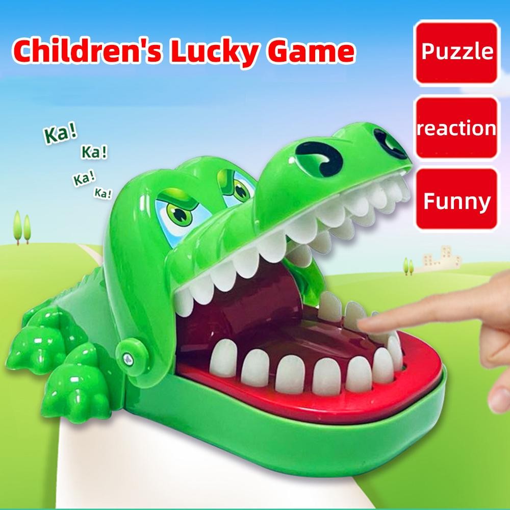Crocodile Teeth Toys Children's Crocodile Bites Fingers Reaction Training Novelt