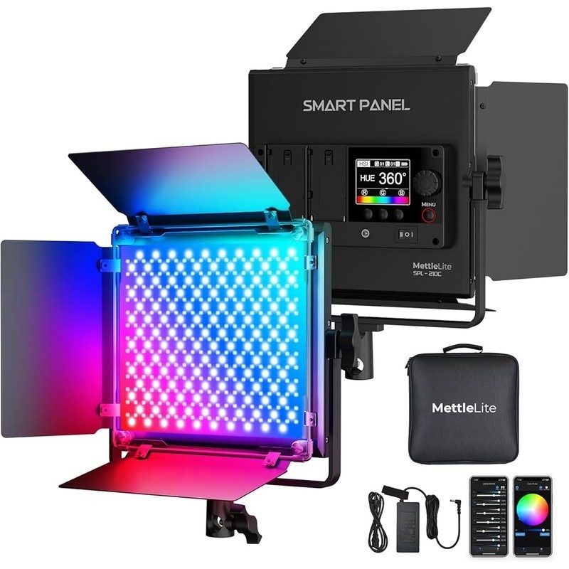 RGB Video Light W/ Adjustable Color Temperature 10 Effects Wireless Control New
