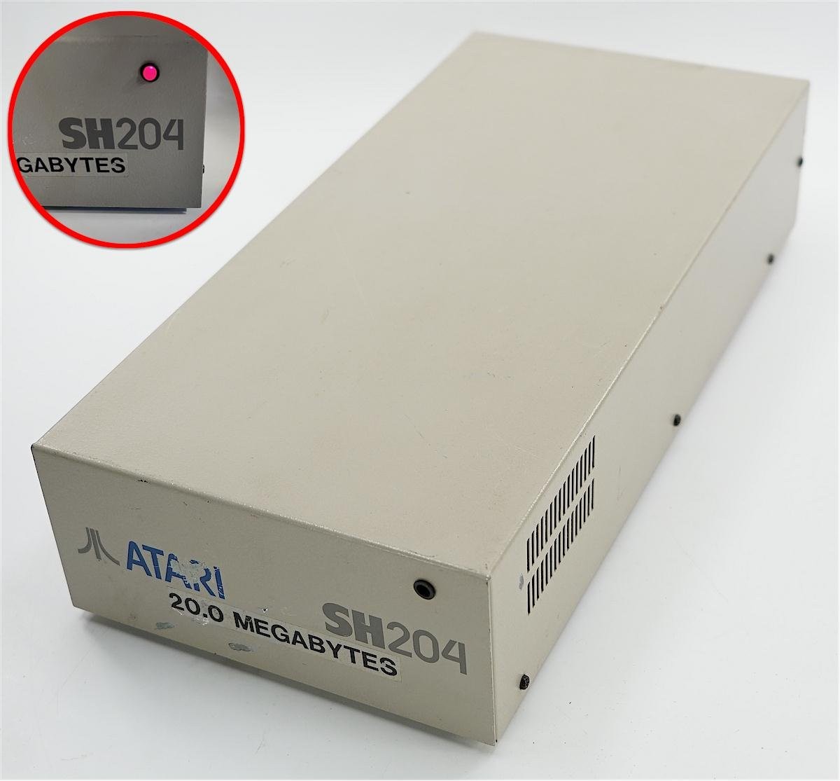 Vintage Atari SH204 External 20MB hard drive for ST computers