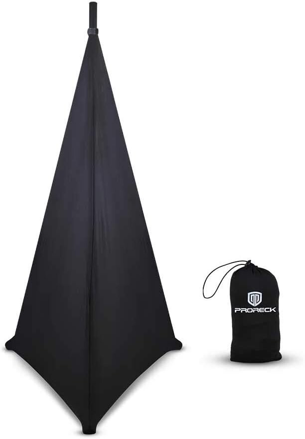 proreck Speaker Stand Cover Tripod Stand Skirt Skrim 360 Degree Cover Black