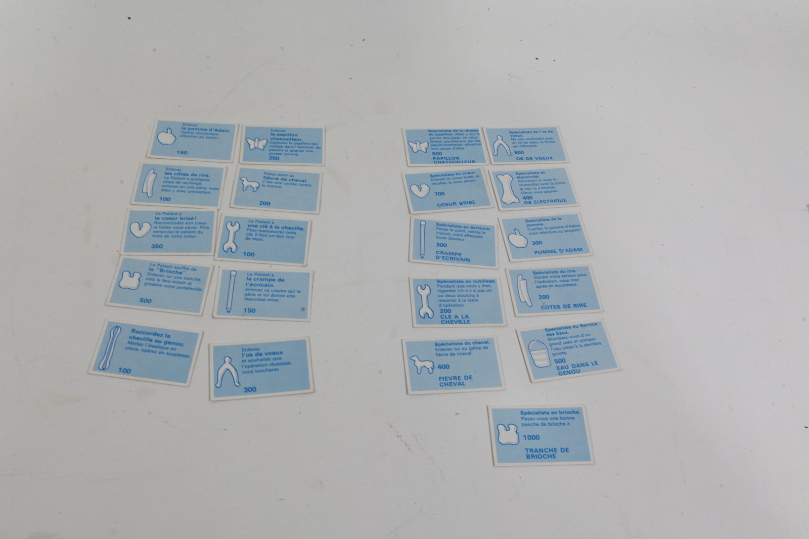 Vintage DOCTOR MABUL Game Pieces LOT - x11 Doctor & Specialist Cards