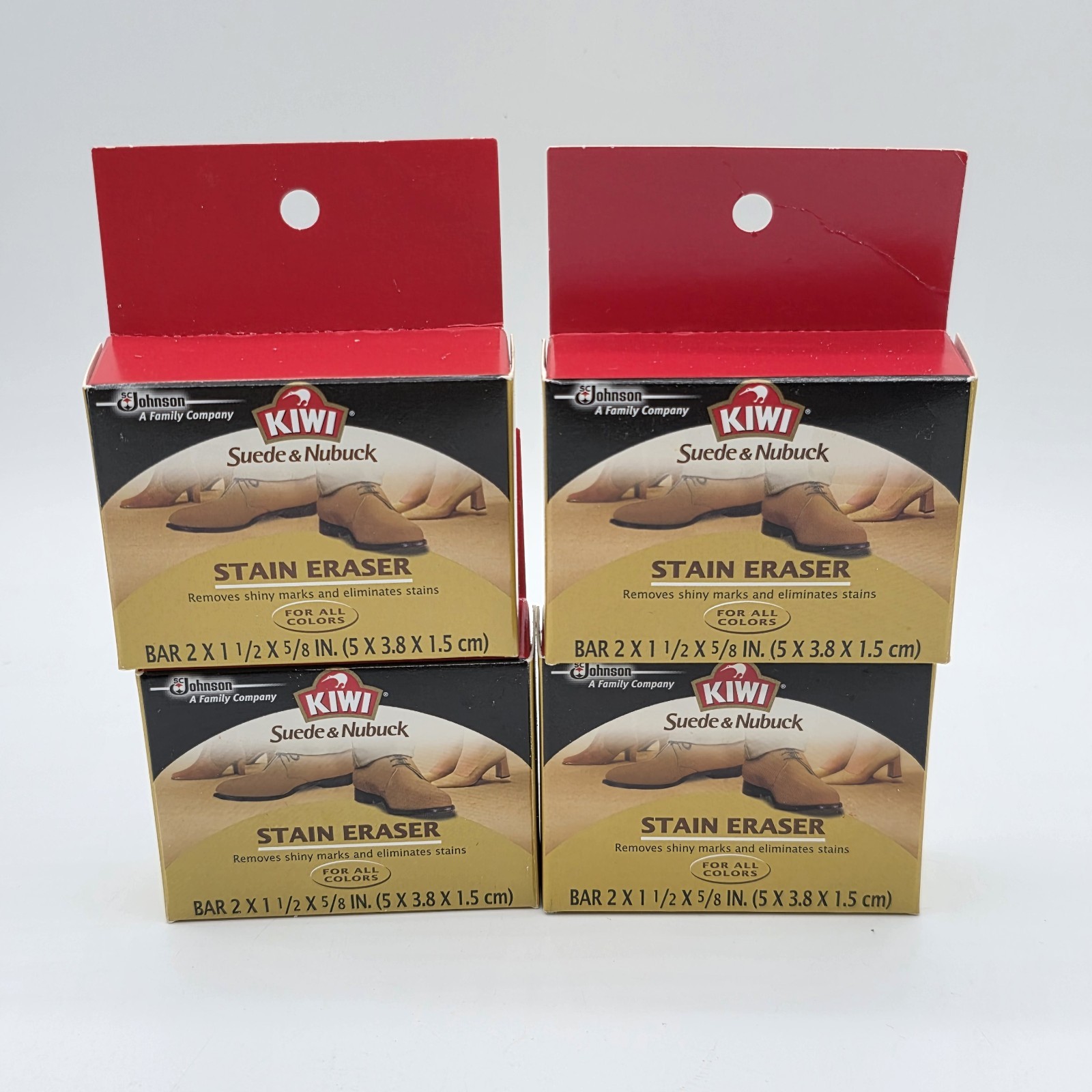 4 Lot New KIWI Suede & Nubuck Stain Eraser - For All Colors.