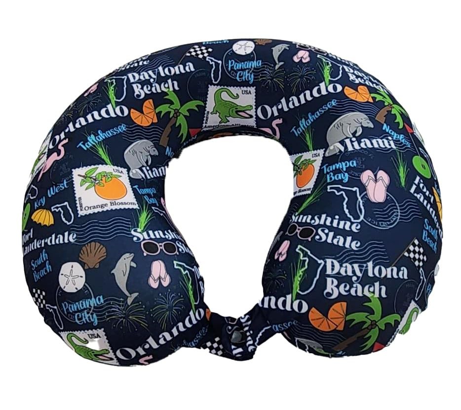 Adult Soft Memory Foam 12 x 13-inch Travel Neck Pillow, Compact, Perfect for ...