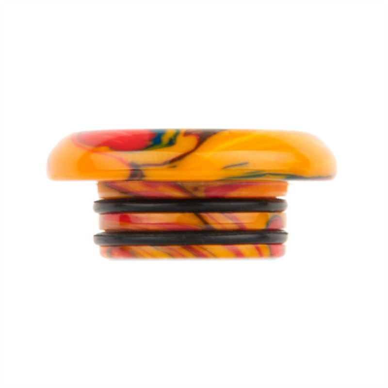 Colorful Pattern Flat 810 Resin Drip Tip Random 5PCS