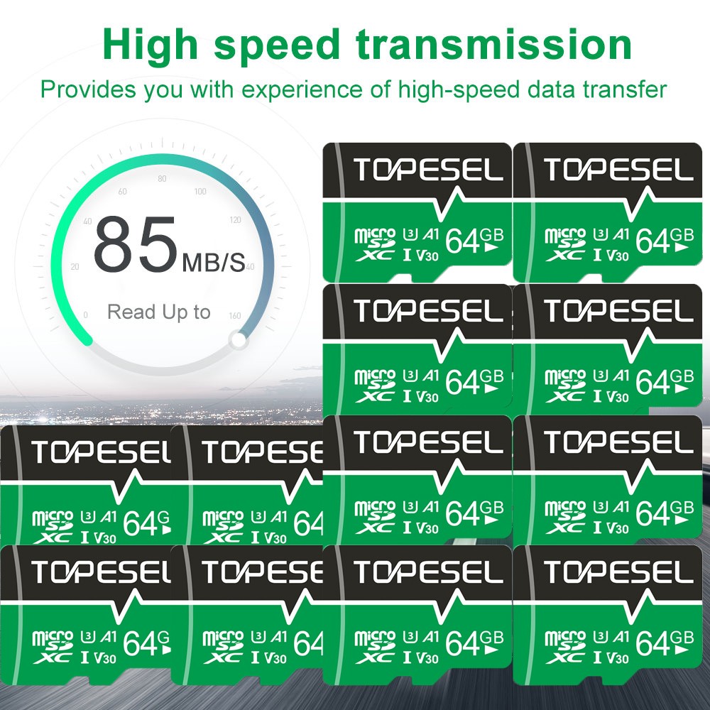 64GB Micro SD Card Memory Card TF Card Class 10 SDXC U3 For Phone Camera LOT