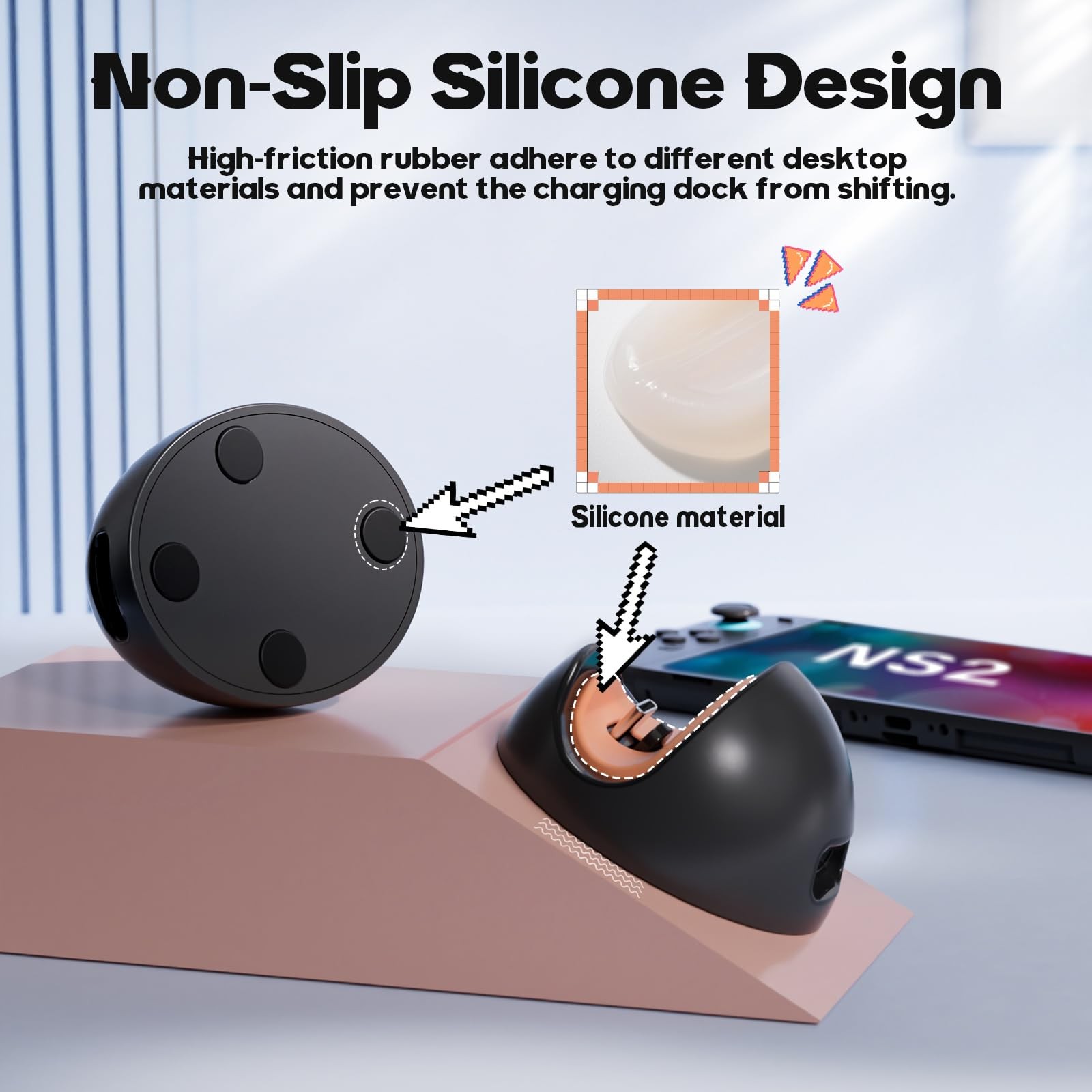 Switch Charging Dock for Nintendo Switch 2/1/Lite/OLED