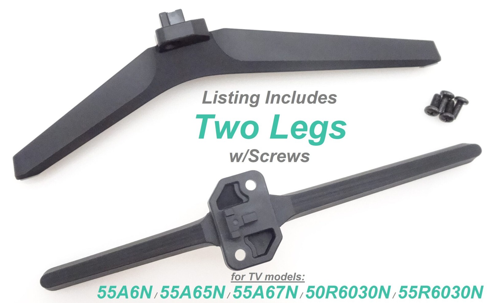 Pre-Owned Hisense 55A6N 50R6030N 55R6030N Stand Legs w/Screws [RSAG8.078.7346]