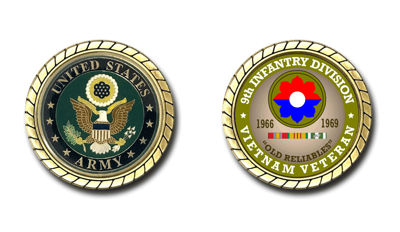 9th Infantry Division Vietnam Veteran Challenge Coin
