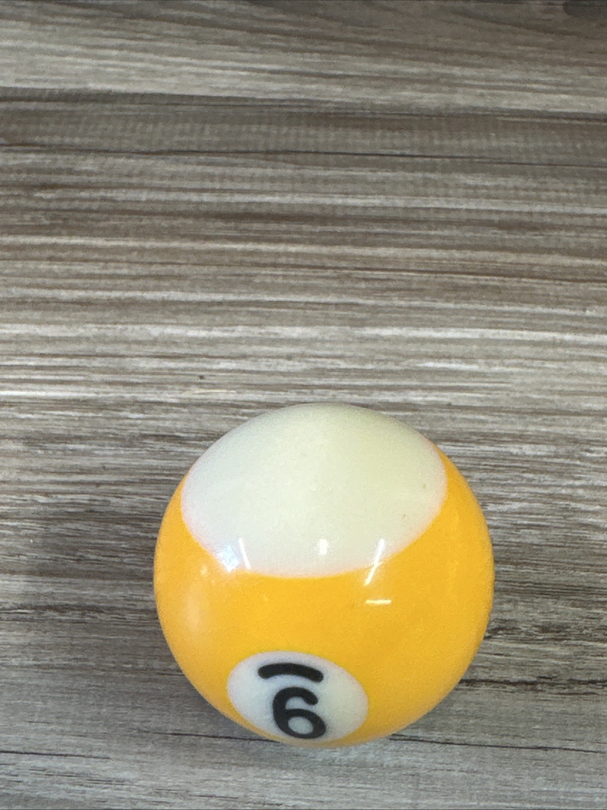 Mini Pool Ball #9 Yellow Stripe 1.5" Diameter Miniature Billiard Replacement Vtg