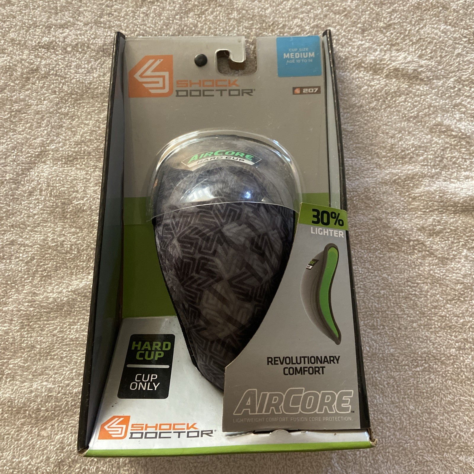 Shock Doctor Air Core Hard Cup • Black SD Camo• Medium  • New In Box