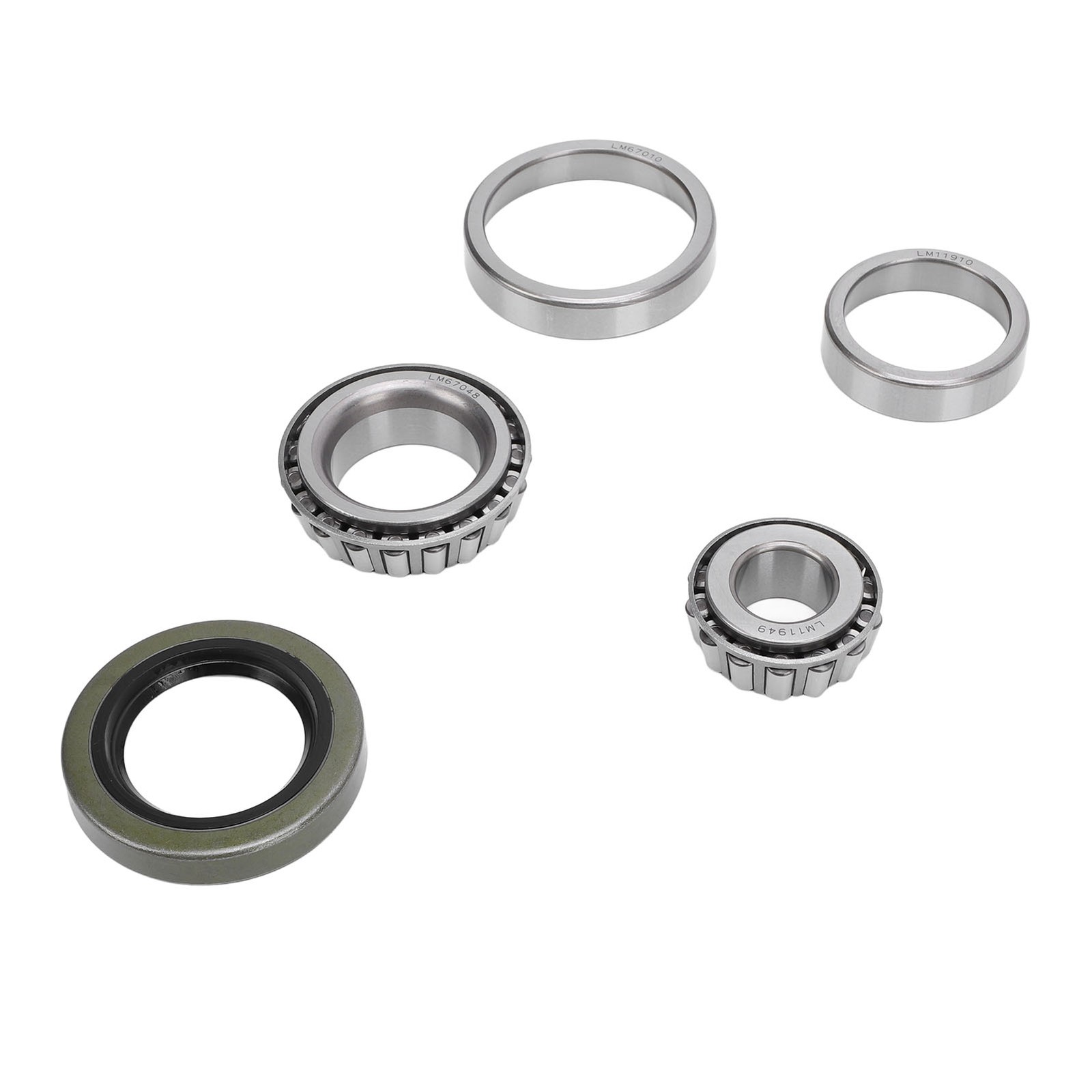 Trailer Axle Hub Bearings Set 5PCS Trailer Wheel Bearing Kit For 1-1/4in 3/ YVVW