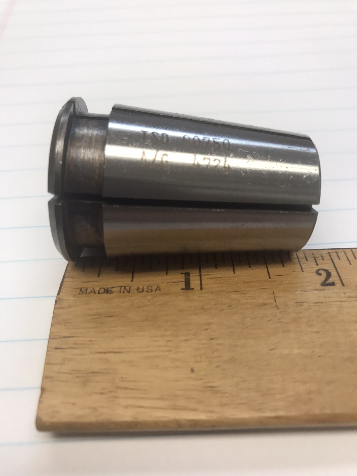 1 pc.  TSD SINGLE ANGLE 12.0mm ACURA GRIP COLLET #90750. USA (loc stk)