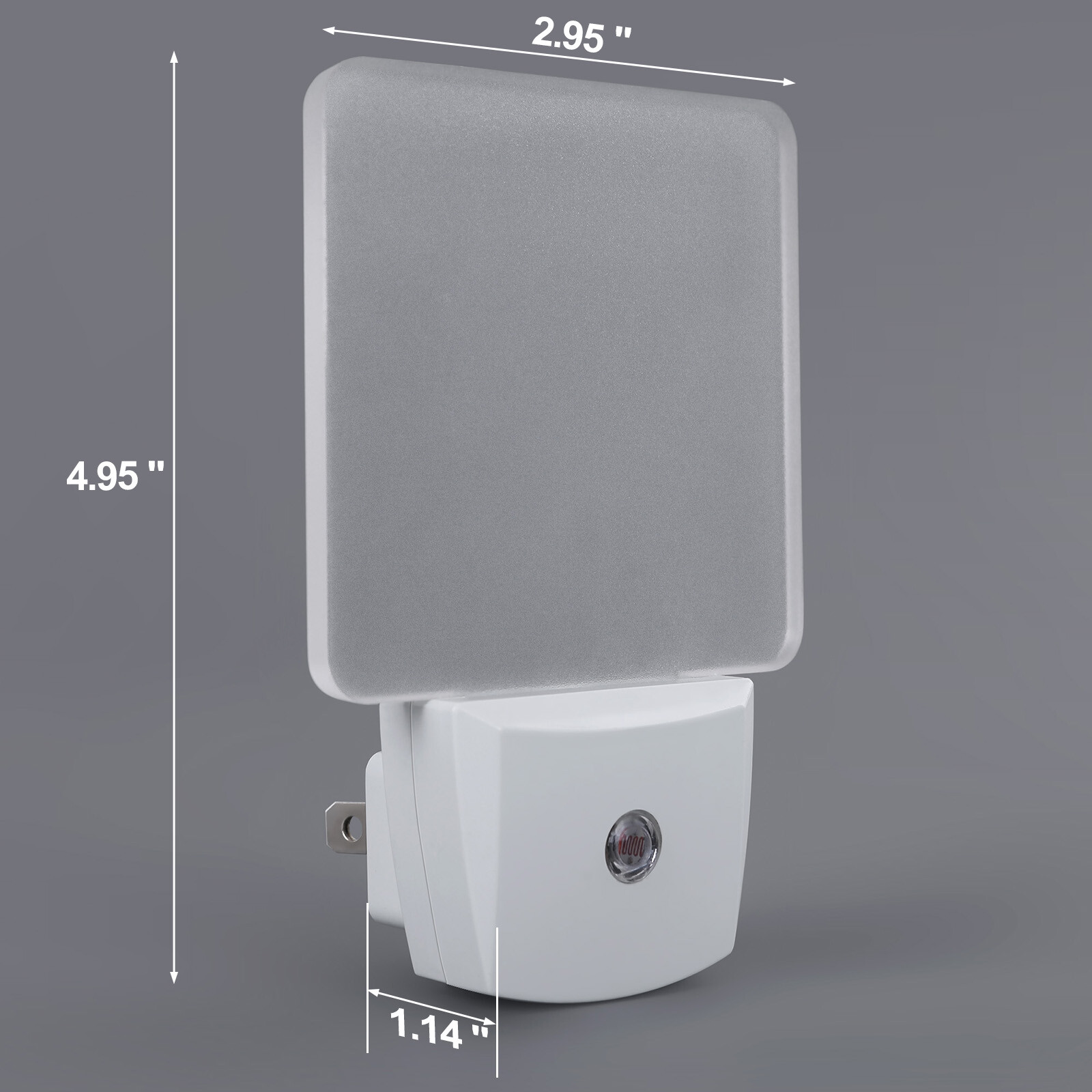 DEWENWILS Plug-in LED Night Light with Light Sensor Dusk-Dawn Bathroom Light