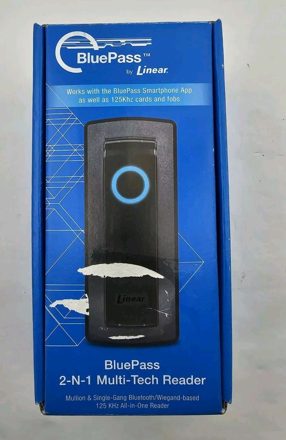 BLUEPASS By LINEAR 2N1-BTPRX 820-00001 2-N-1 Multi-Tech Access Control Reader LE