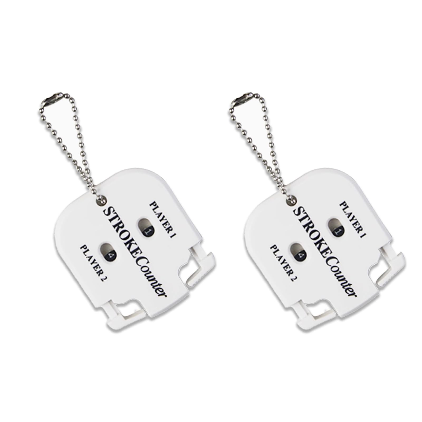 2 Pack Golf Stroke Counter with Key Chain, 2 Player Golf Clicker Counter Hand...