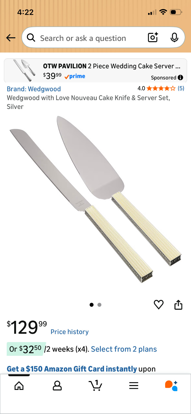 Vera Wang Cake Slicing Set