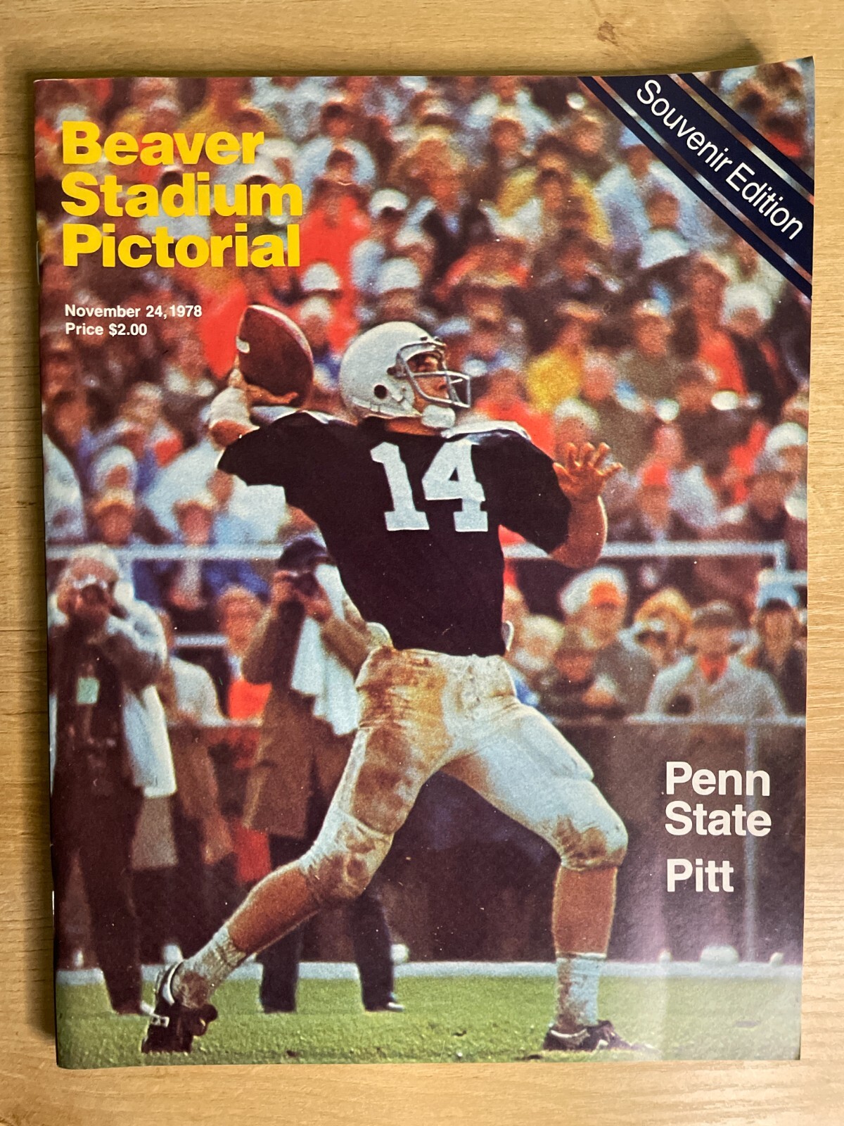 Beaver Stadium Pictorial November 24, 1978 Penn State Vs. Pitt Program B2361