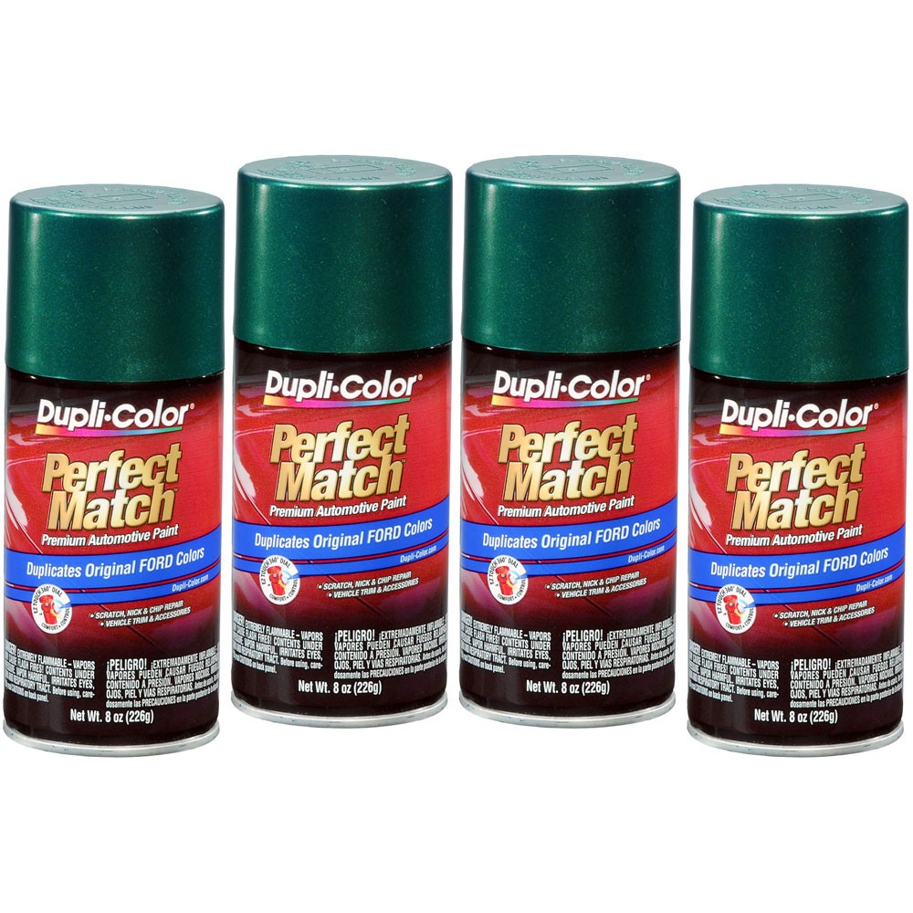 Duplicolor BFM0350 (4-Pack), Aerosol Paint for Ford SU, Metallic Amazon Green