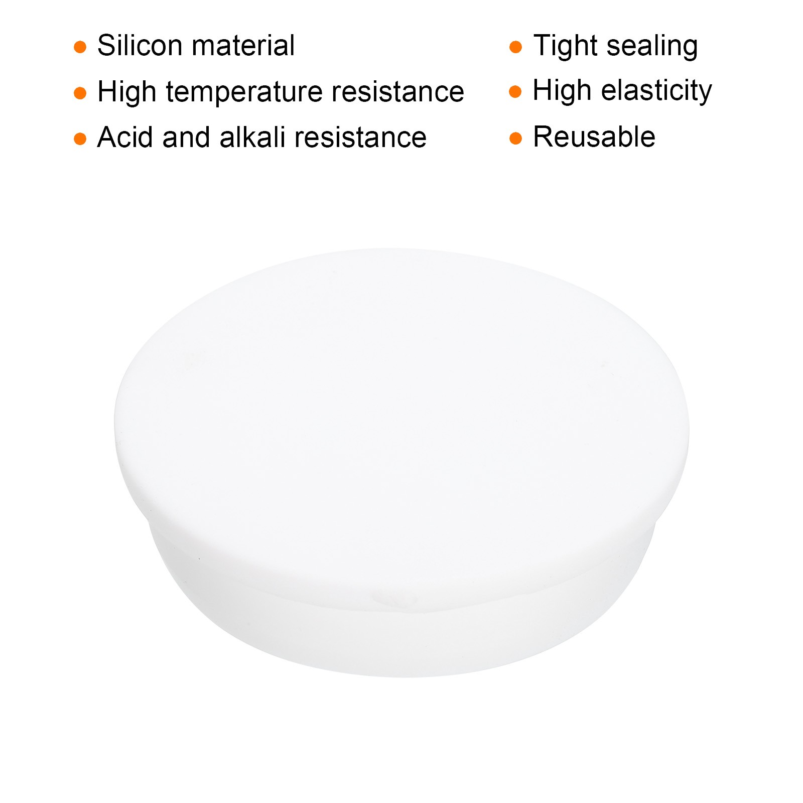 High Temp Silicone Plug T Shaped Silicon Stopper White 62x16x56mm