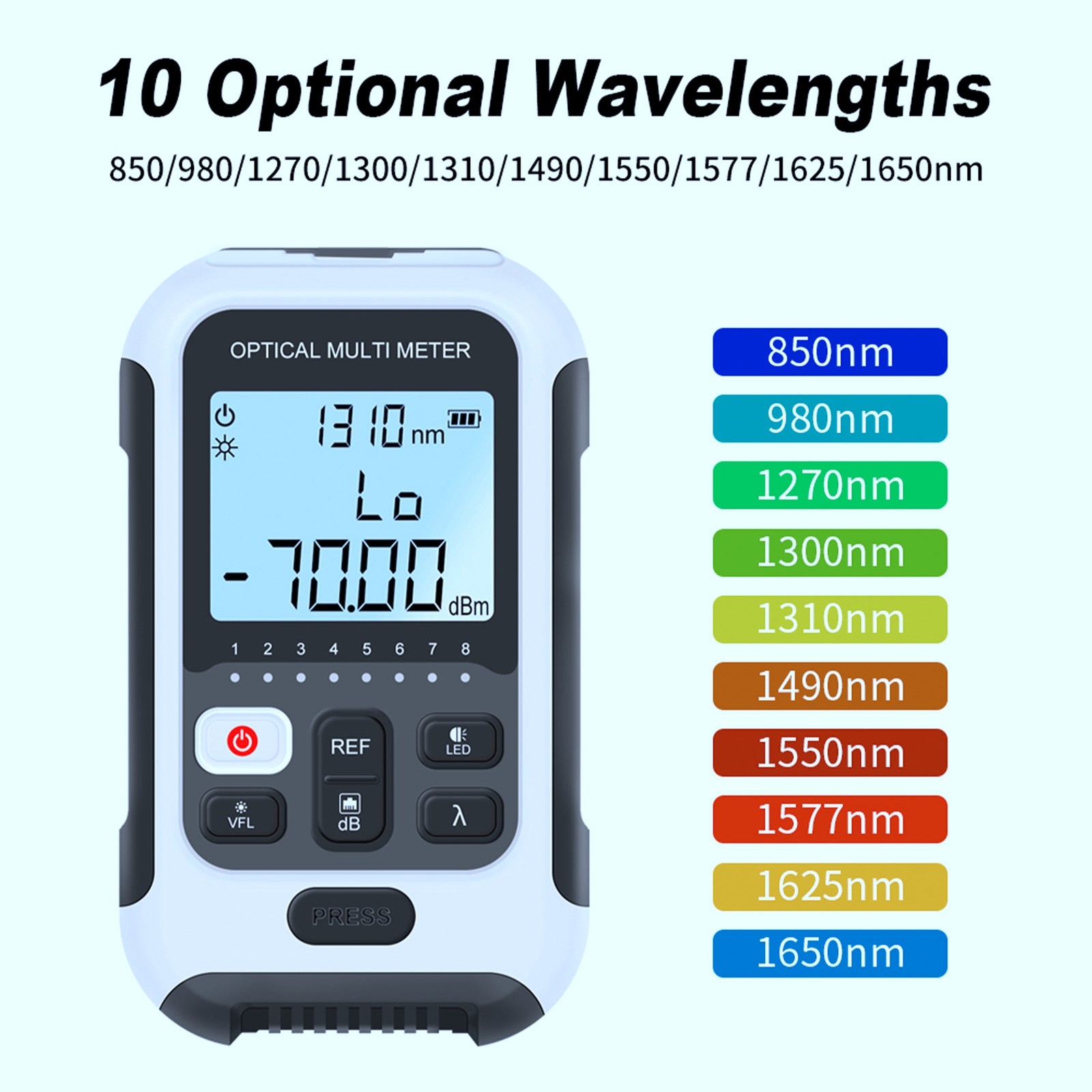 1 Multifunctional Optical Power Meter Accurate Tester For Communication