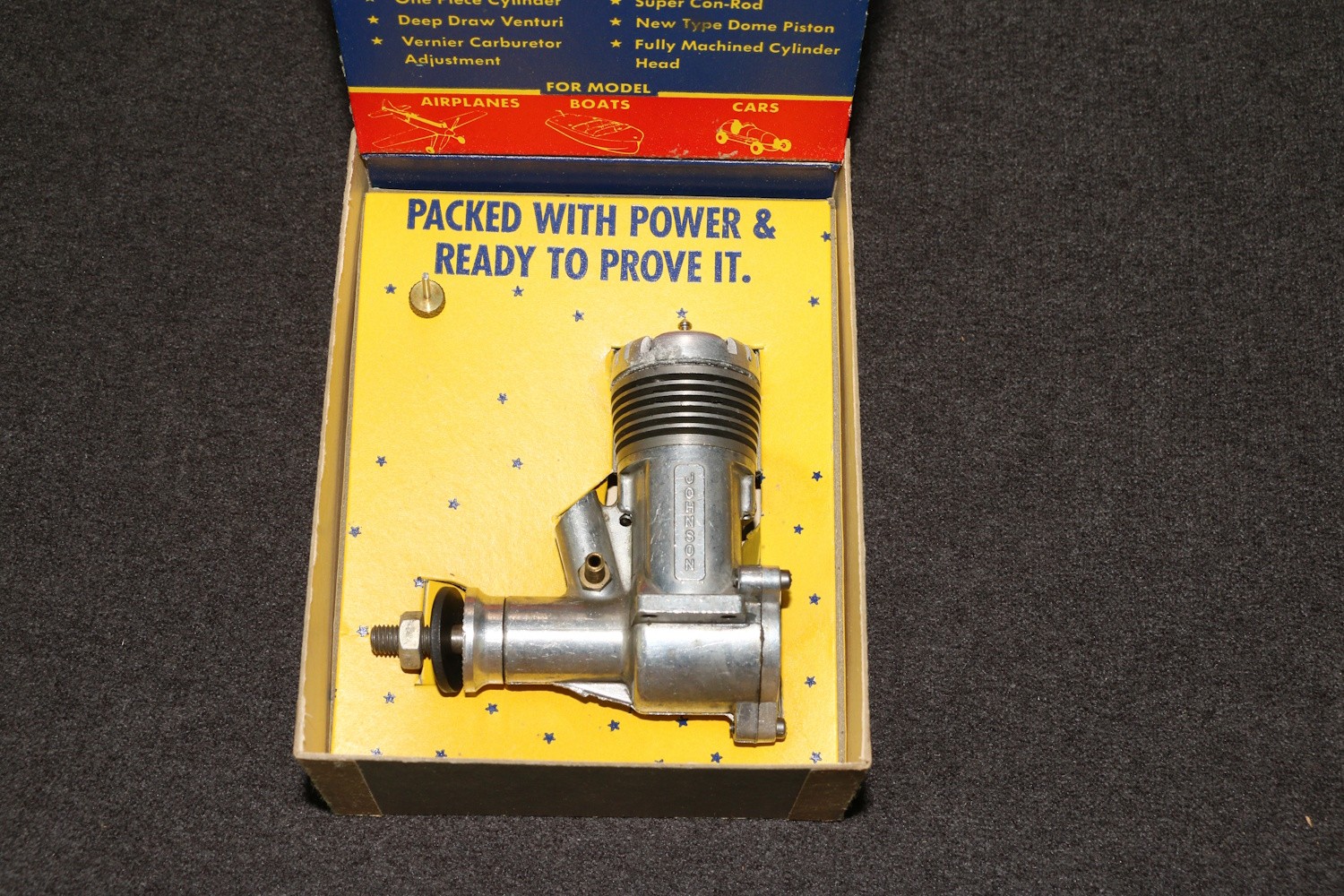 RC Model Airplane Car Boat Engine Dynamic Models Johnson .35 Miniature