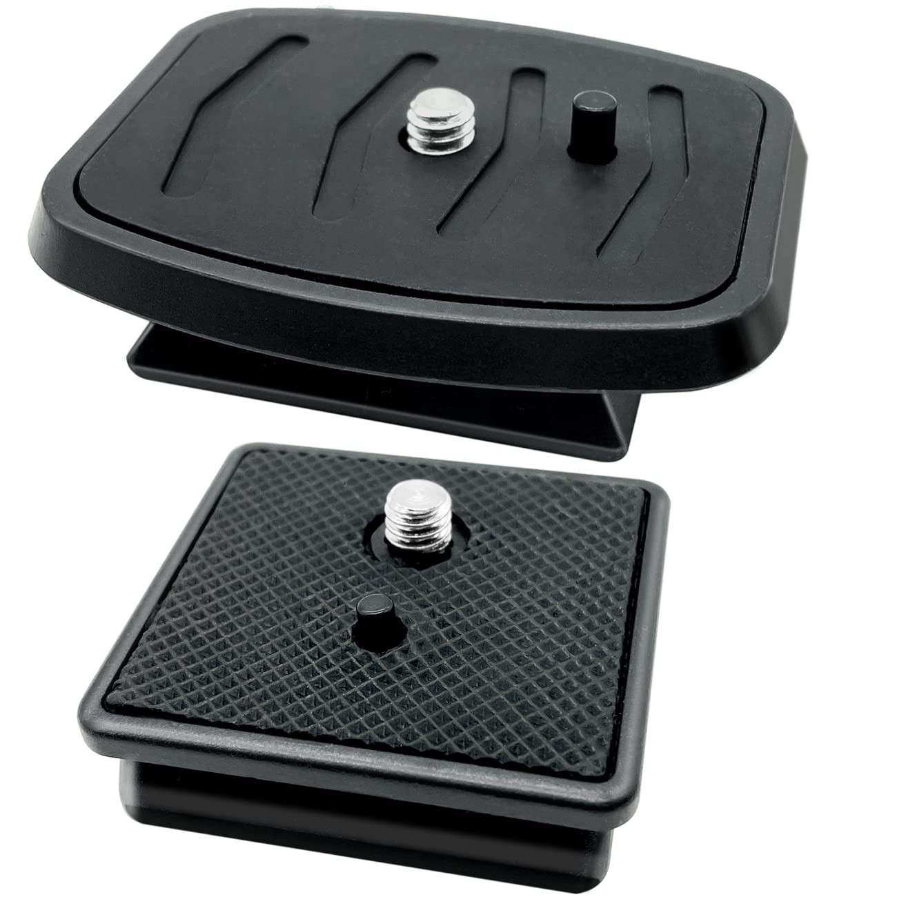 2 Pack 41mm and 43mm Tripod Quick Release Plate Camera Mounting Adapter, 2 Sizes