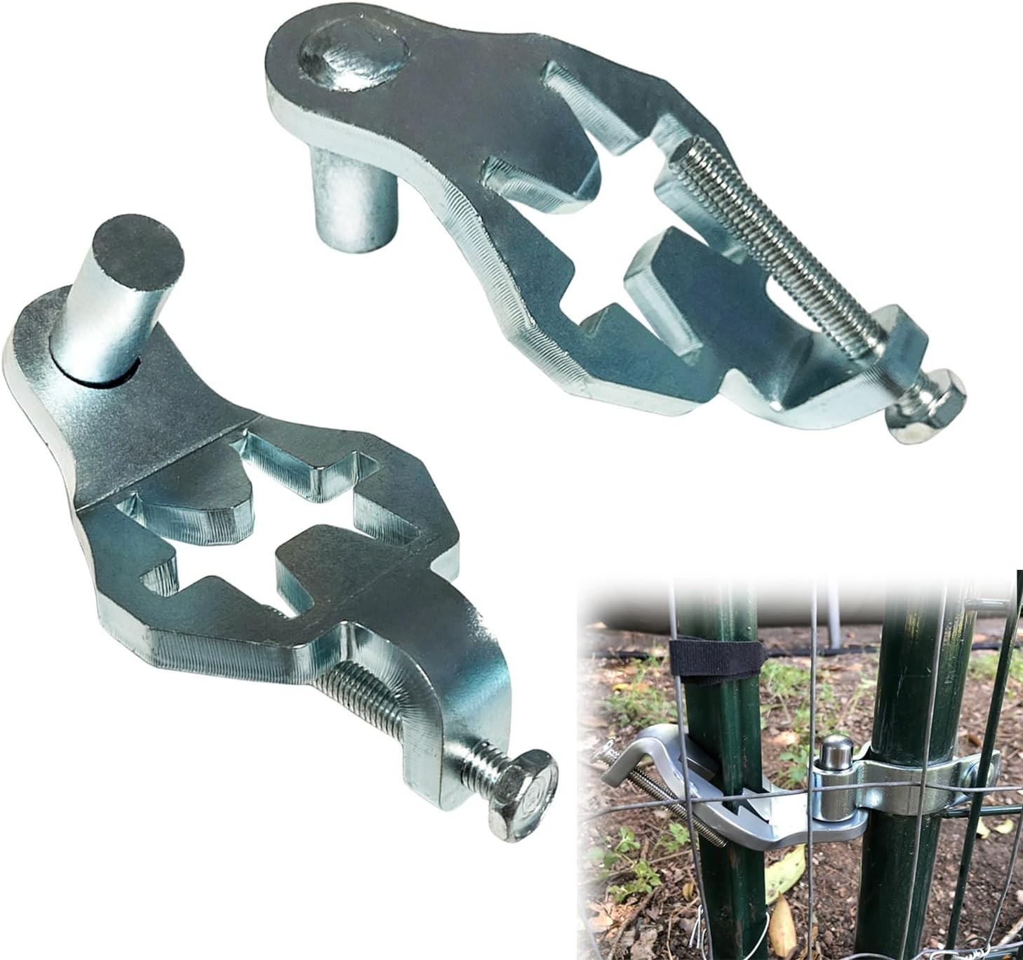 2-Pack T-Post Gate Hinge Pins – Versatile & Easy to Install for All Gate Types
