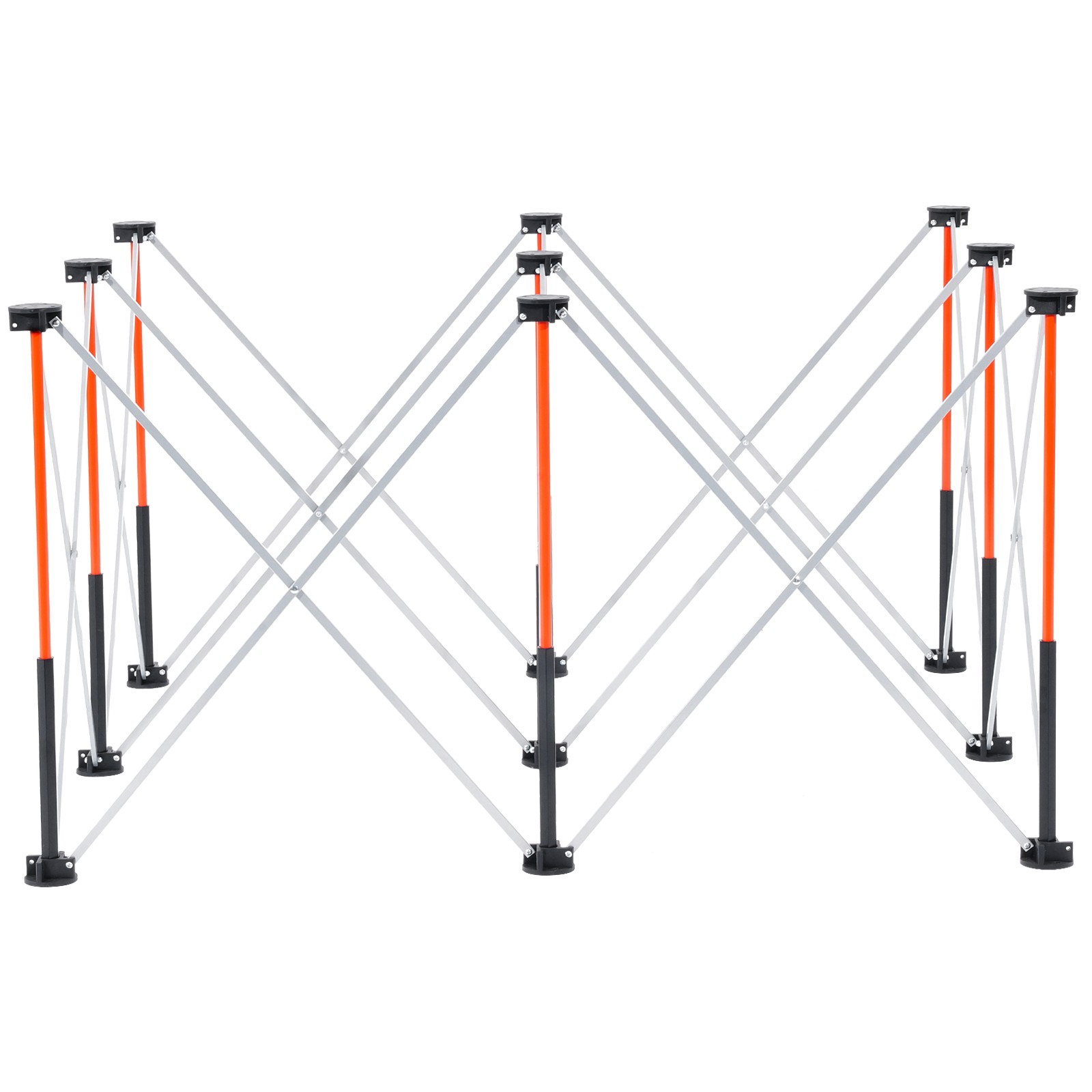 VEVOR Portable Folding Workstand 4.15 x 2.18ft Collapsible Work Stand 2500lbs