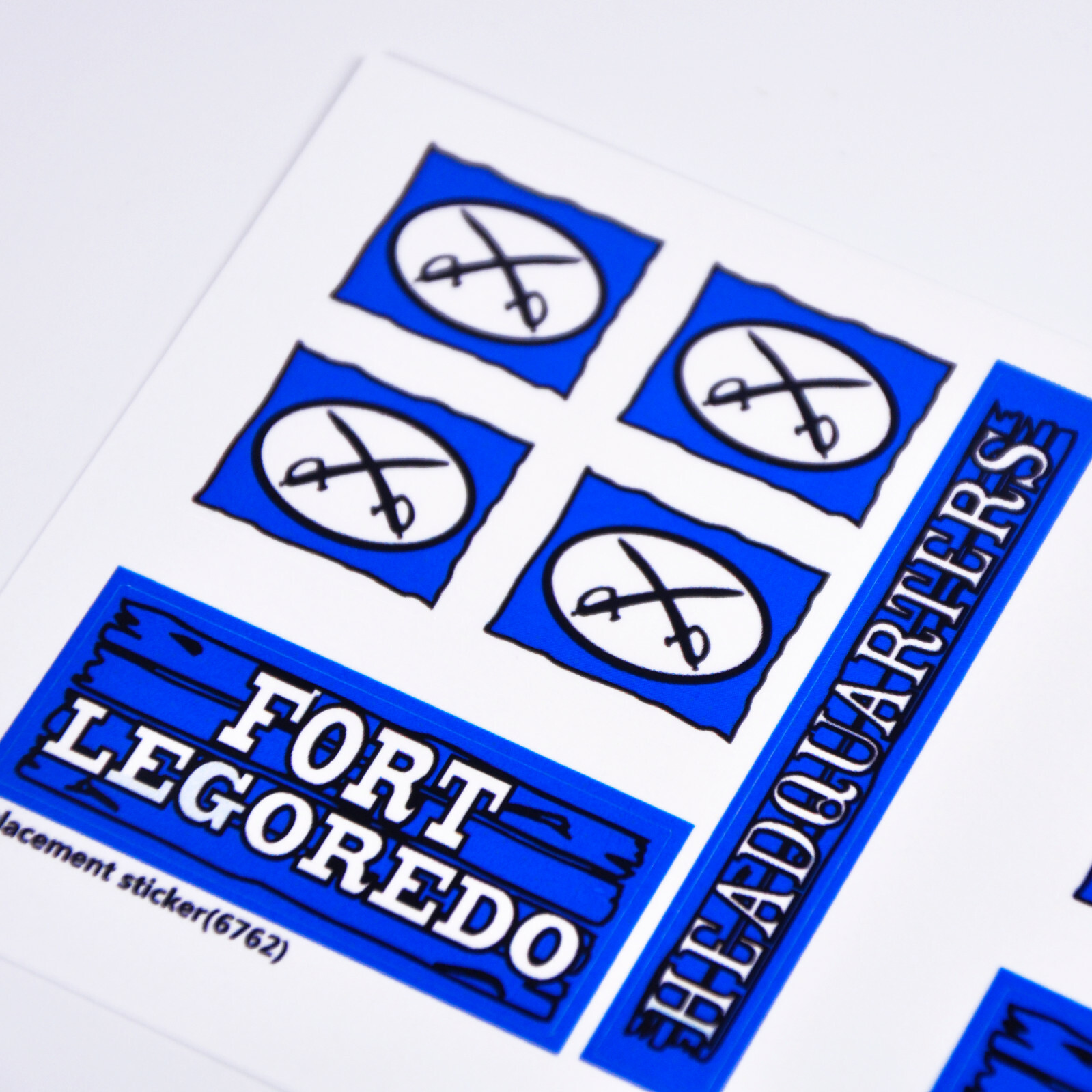 Replacement sticker for set 6762 6769, Precut sticker*2