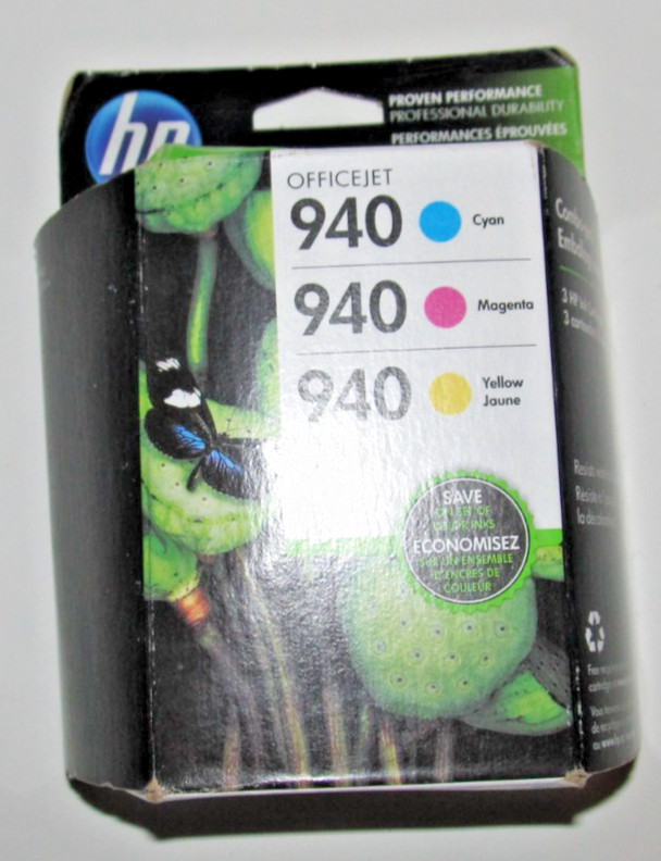 NEW Genuine HP 940 Magenta/Cyan/Yellow Printer Ink  5/2016   (TS5)